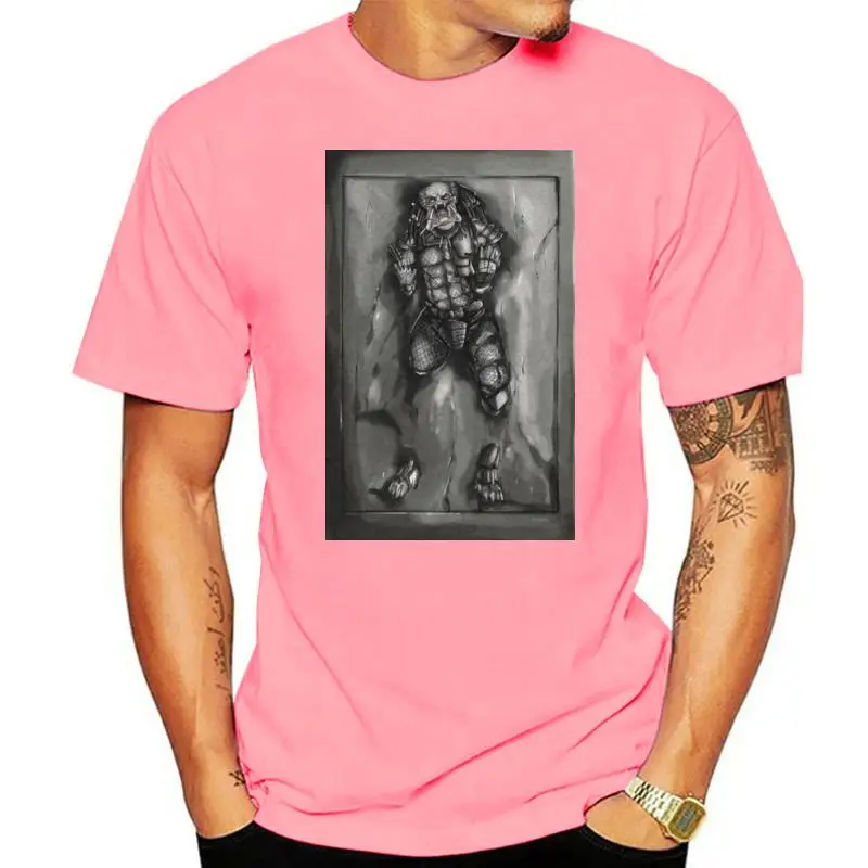 

Мужская футболка Хан Соло в карбоните тюрьма с изображением хищника, классная художественная футболка, футболки в стиле хип-хоп, топы, уличн...