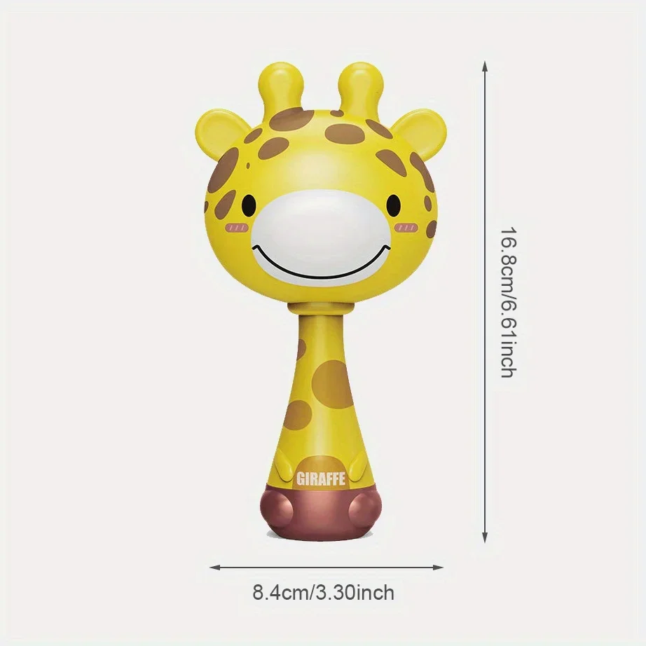 Интерактивная детская погремушка-жираф музыкальная ударная игрушка унисекс