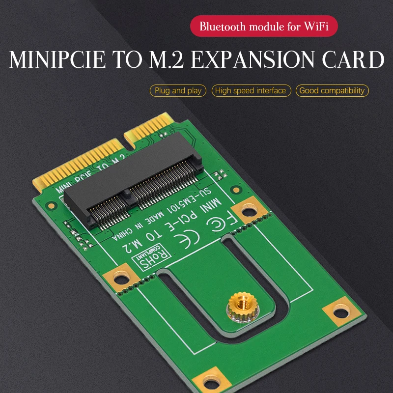 

A+E Key A Key M.2 NGFF Wireless Module To MINI PCIE Adapter M.2 NGFF Key A To Mini PCI-E PCI Express Converter Adapter For Intel