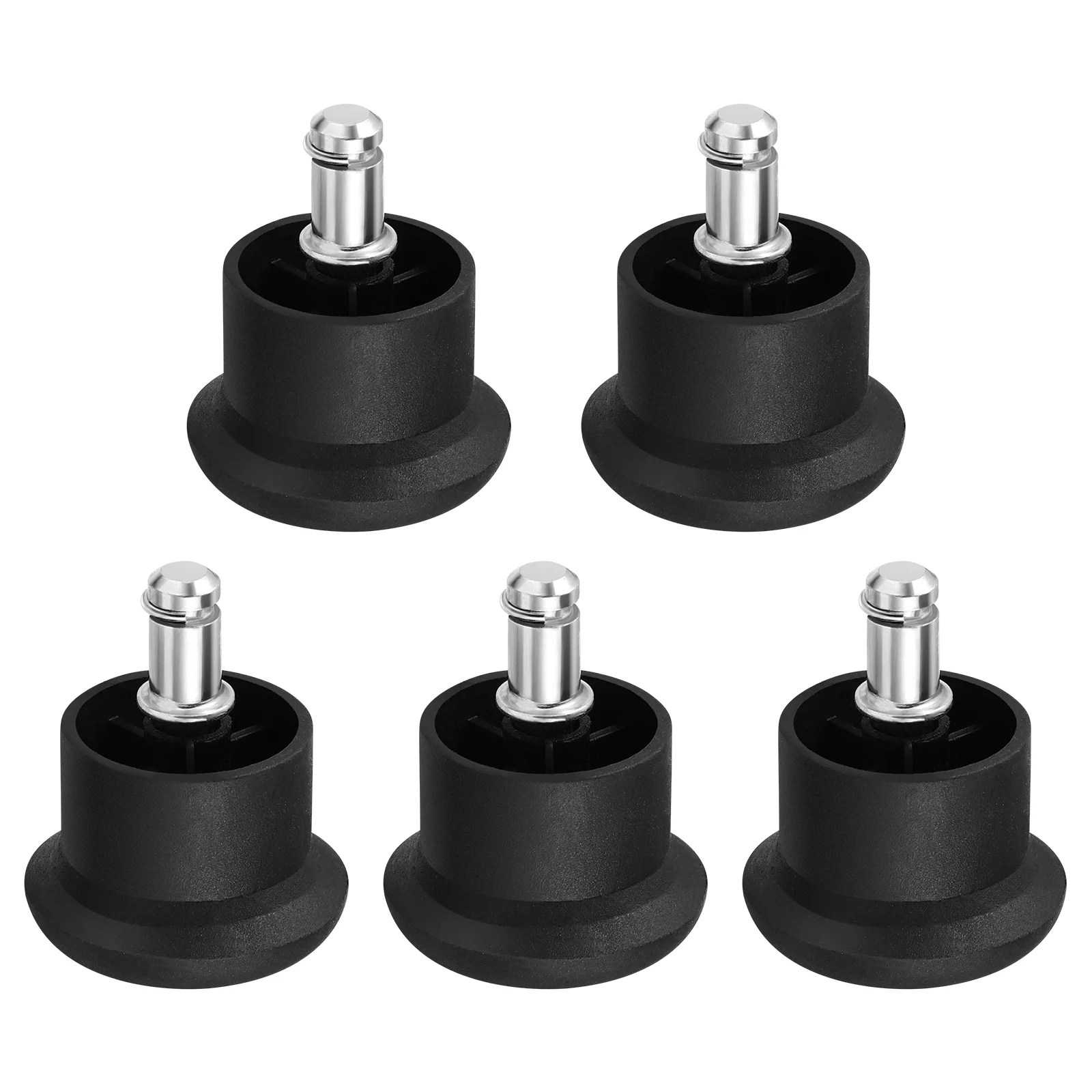 

VOSAREA 5pcs Chair Caster Wheels Heavy Duty & Safe Chair Wheels Stopper Fixed Stationary Castors Office Chair Foot Glides