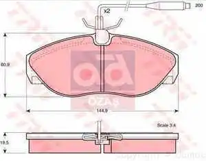 

Store code: GDB1105 for brake pad ON 02 DCT-BXR-JMP 1.4kg