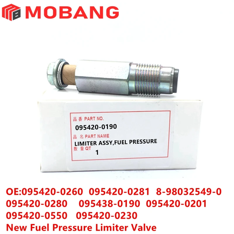 

New Fuel Rail Pressure Valve For Denso Injector 095420-0190 0954200190 Limit Pressure Valve