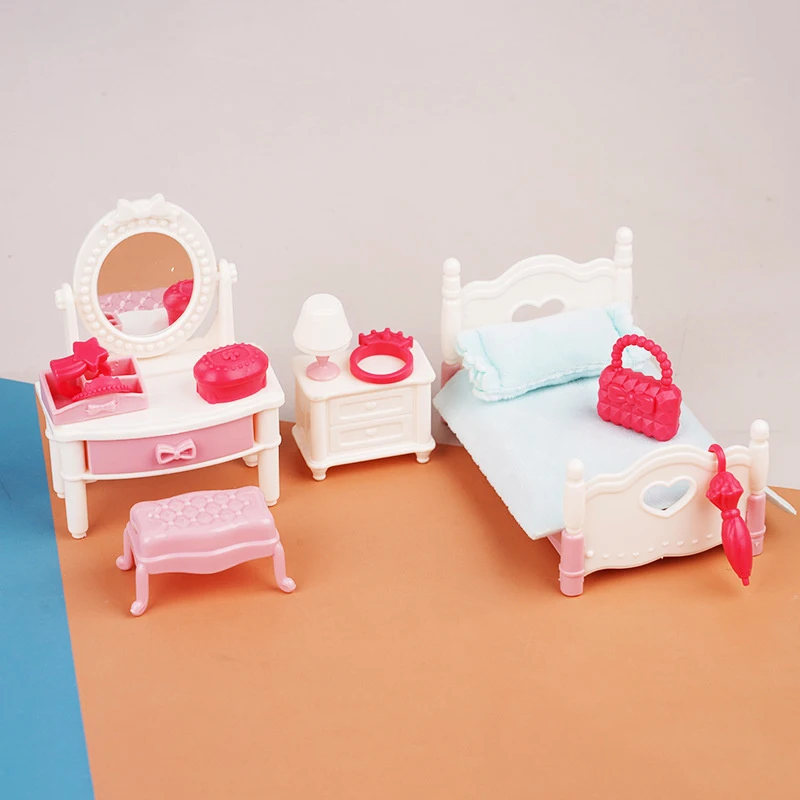 1 компл. 1:12 кукольный домик миниатюрный туалетный столик прикроватная тумбочка