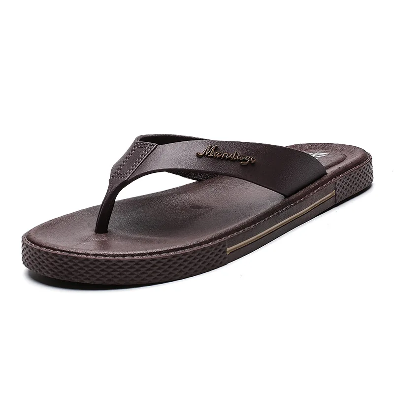 

Slippers for Men Summer New Breathable Flip Flops Male Fashion Casual Outwear New Designer Beach Shoes Man