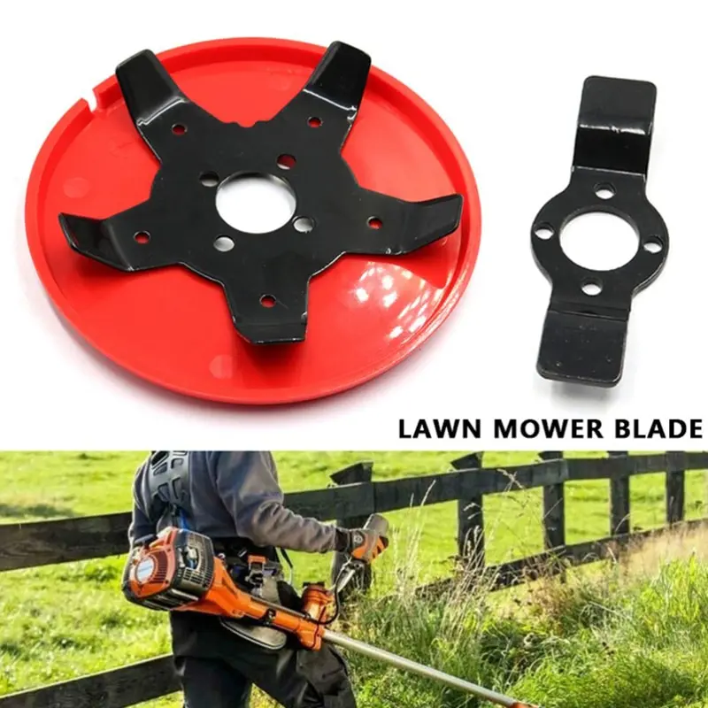 

5-tooth Blade Garden Mower Multi-function Weeding Disc 65Mn Steel Dual-purpose Cutting Head Trimmer