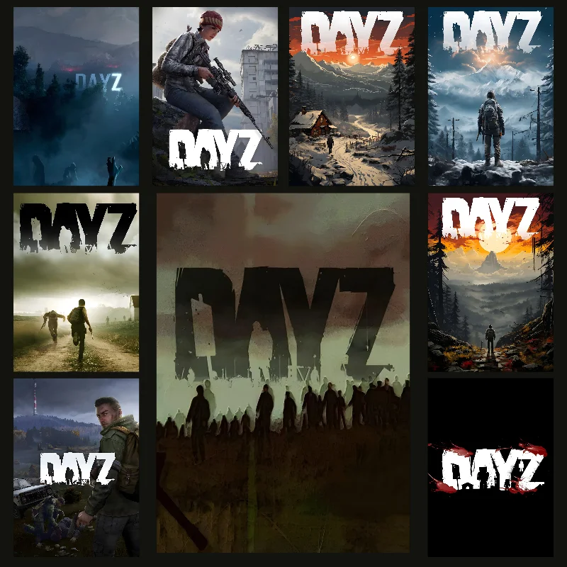 Игровой постер Dayz самоклеящаяся художественная водонепроницаемая бумажная