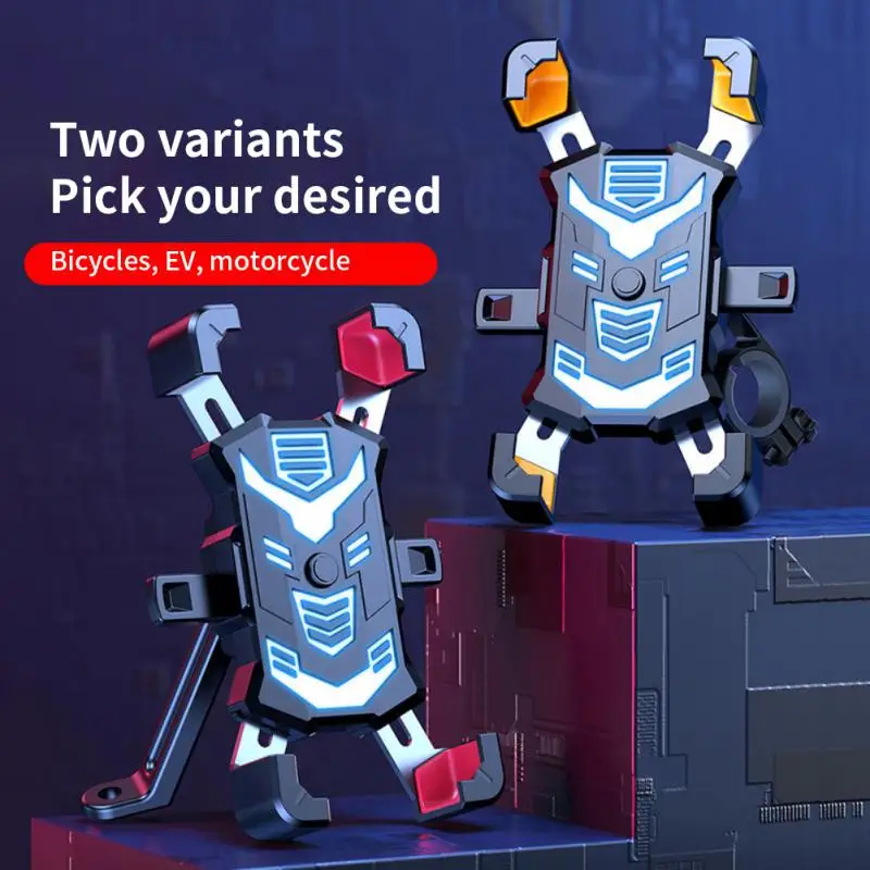 

With 4.86.8 Inch Models Navigation Bracket Soft Cushion Protection Bycycle Mobile Phone Holder Aluminum Alloy Shockproof