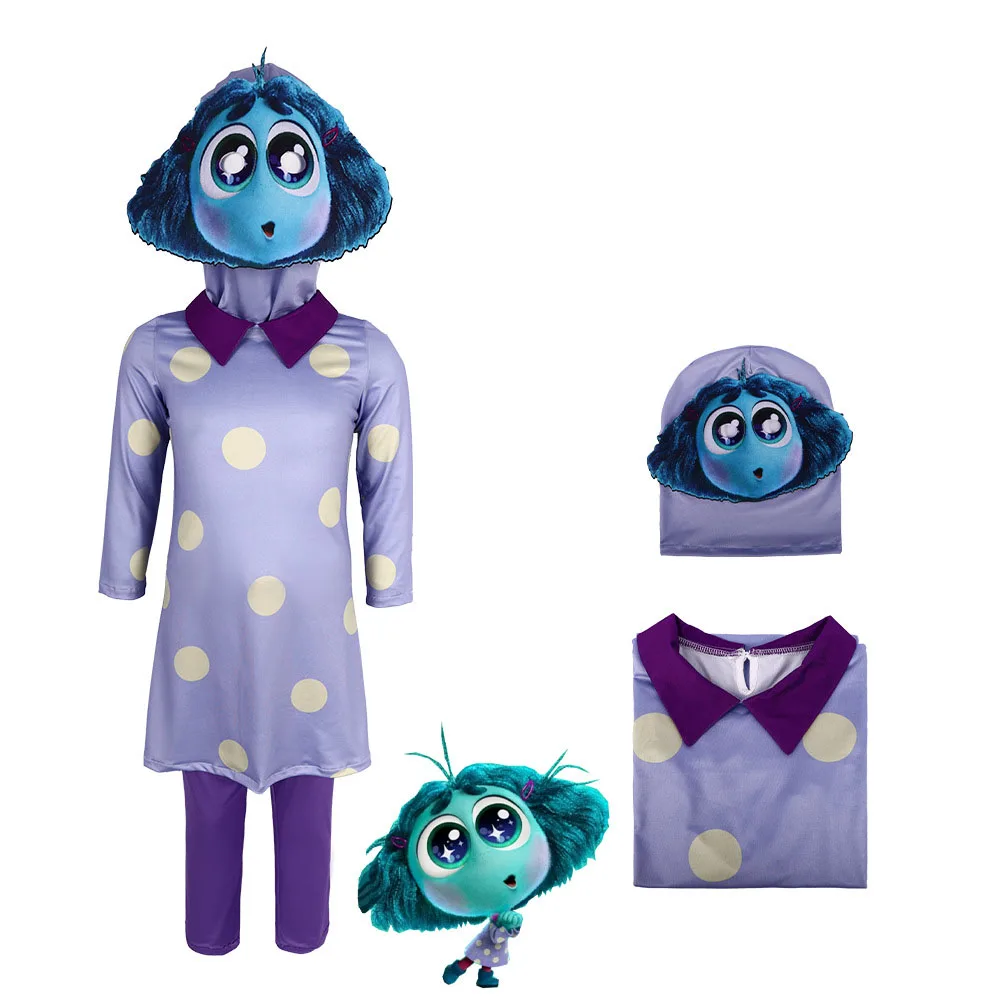 Костюм Для Косплея Inside Out 2 Детское Карнавальное Праздничное Платье Унисекс