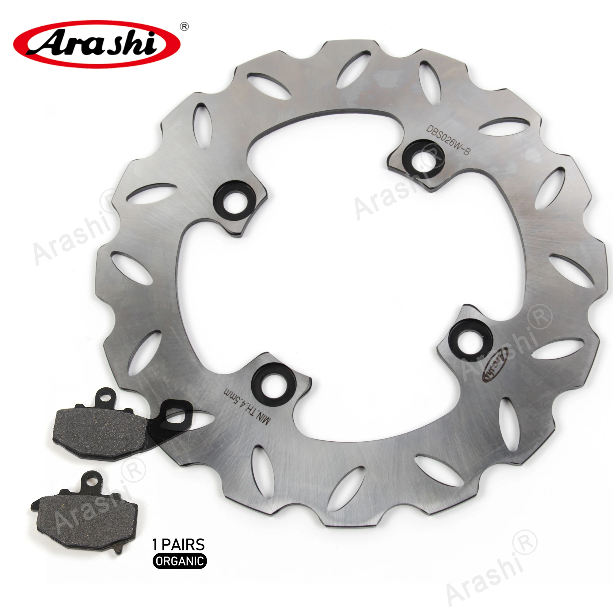 Задние тормозные диски с ЧПУ для мотоциклов, Роторы и тормозные колодки для KAWASAK ER6N ER 6N ER-6N 2006-2015 2007 2008 2009 2010 2011 2012 2013 14