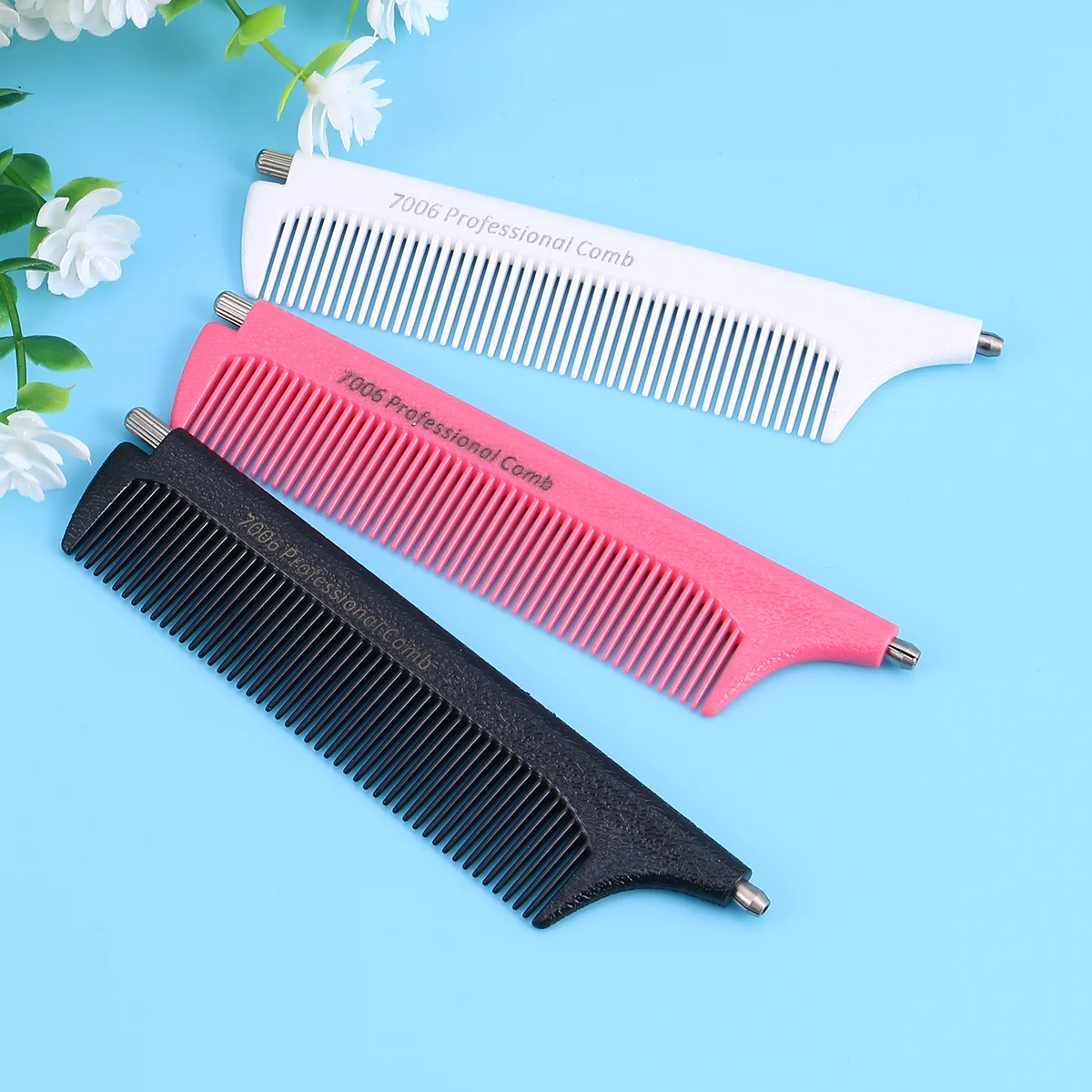 

Comb Hair Combs Rat Tailteasing Partingstyling Braiding Fine Metal Stylist Accessories Steelanti Brush Static Cutting Pintail