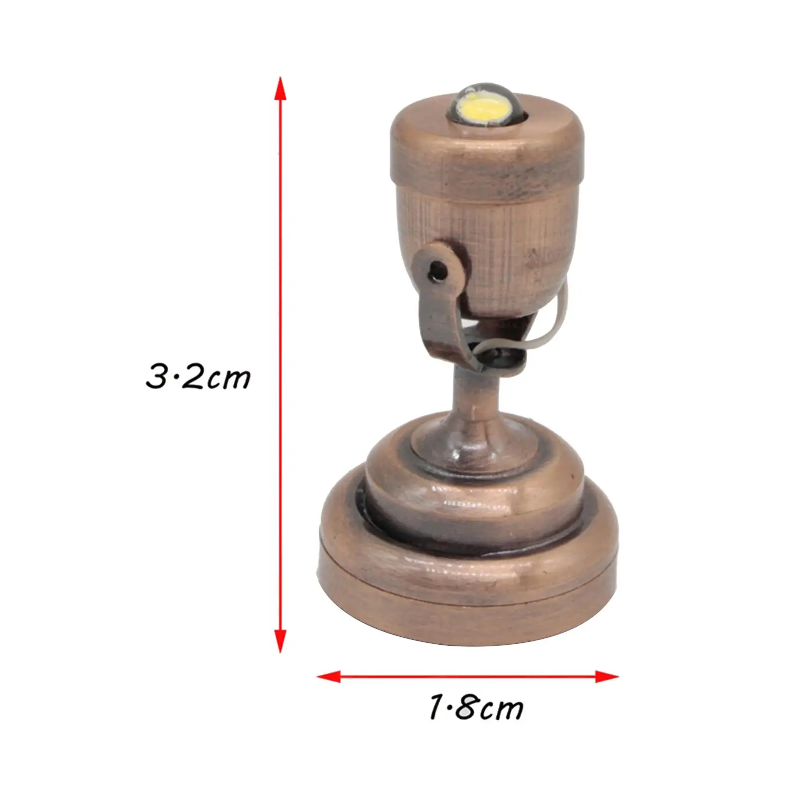 

Прочный Мини-светильник в стиле ретро для кукольных домиков
