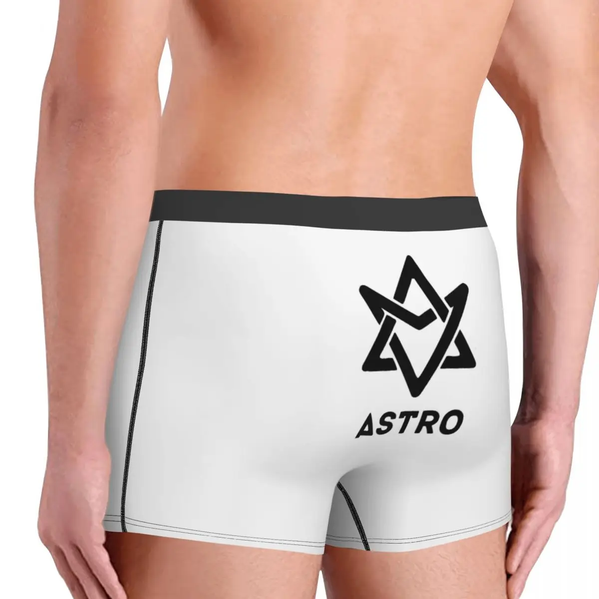 Фото Музыкальные боксеры Astros Kpop на заказ для мужчин, нижнее белье с 3D принтом, трусы, мягкие трусы №4
