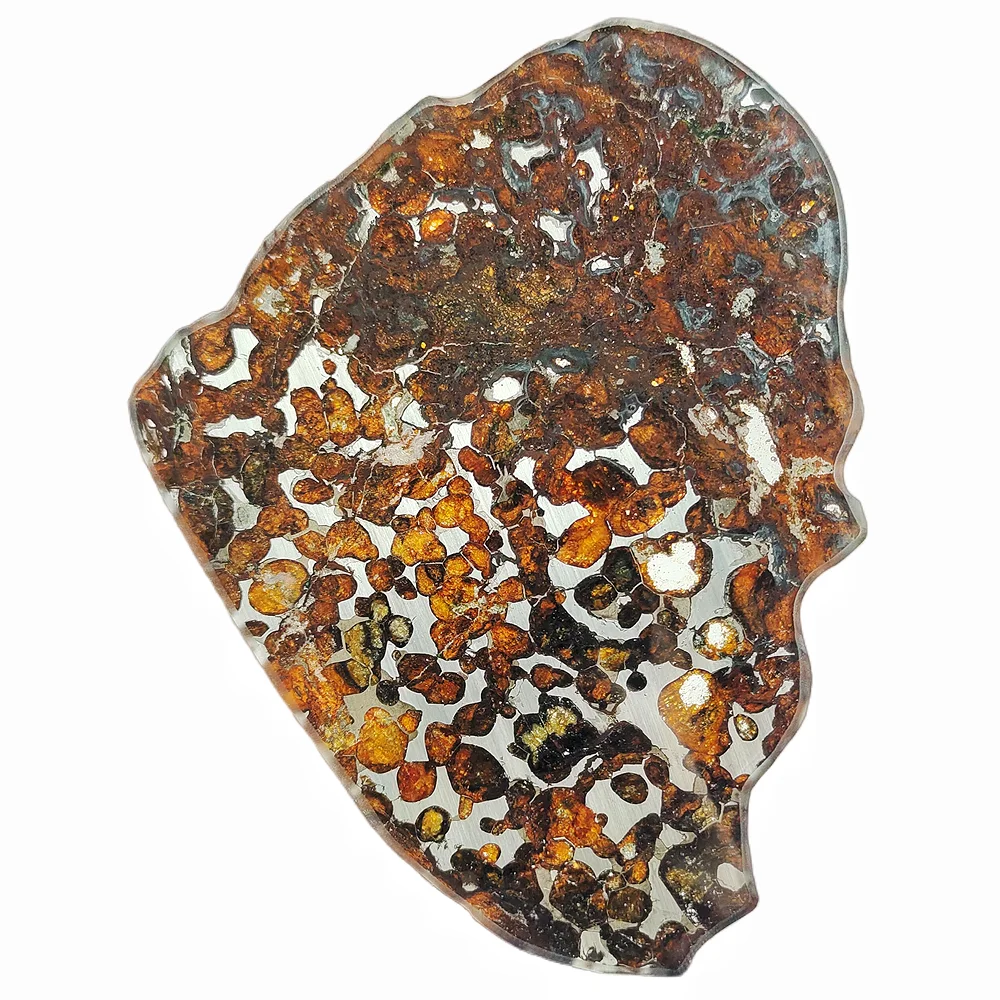 

Kenya Olive Meteorite Slice Sericho Olive Meteorite Specimen Collection Natural Meteorite Materials