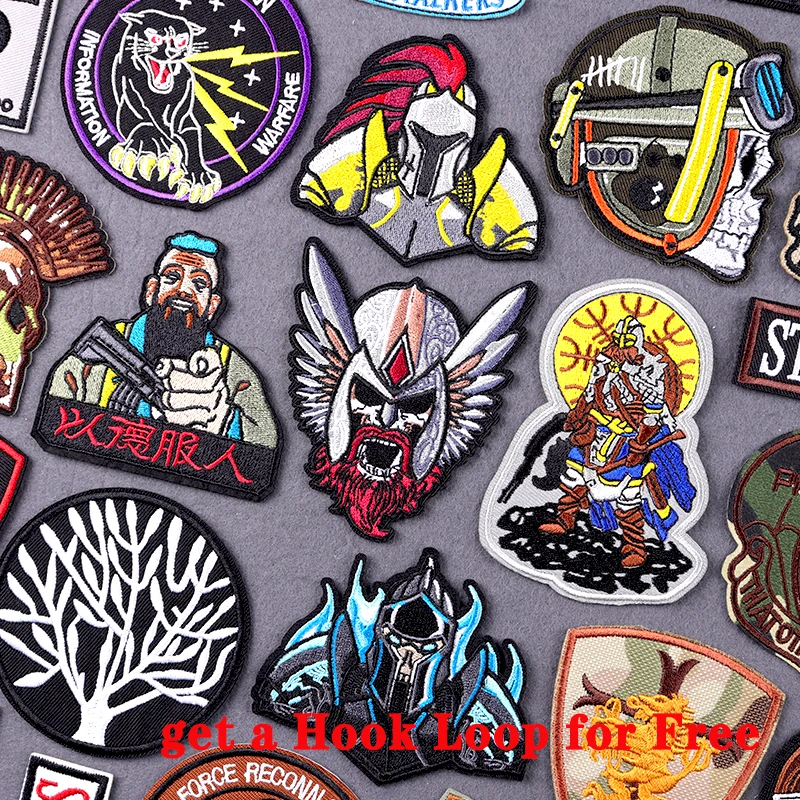 

Vikings Patch Iron On Patches For Clothing Military Standard Embroidery Patches On Clothes USAF Sewing Patch For Clothes Armband