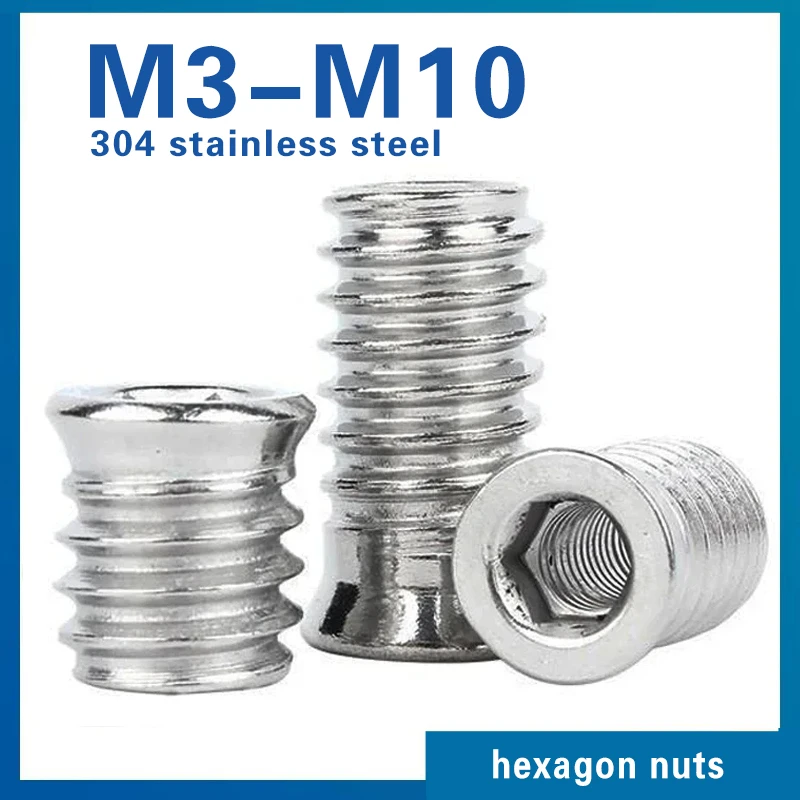 

Гайки M3 M4 M5 M6 M8 M10 из нержавеющей стали 304, 1/5 шт.