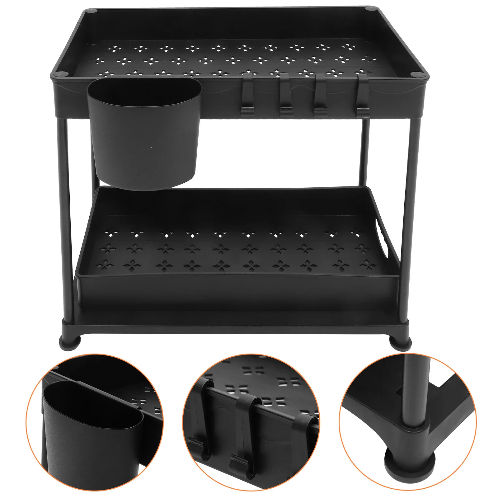 

Storage Box Desk Organizers Bathroom Sink Pull Out Drawers Rack Multipurpose Telescoping Expandable Holder Cabinet