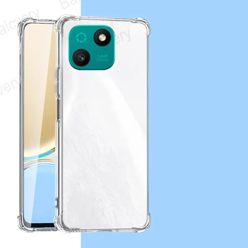 Капасы для Wiko T10 W-V673-01 T50 W-P861-02 T3 прозрачный корпус с цветным магнитным кольцевым