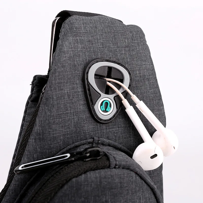 Fashion Ultra Thin Anti Theft Bag Small Travel Chest Bag Mini Sports Bag Cross Body Bags for Men Unisex One Shoulder Bagpack