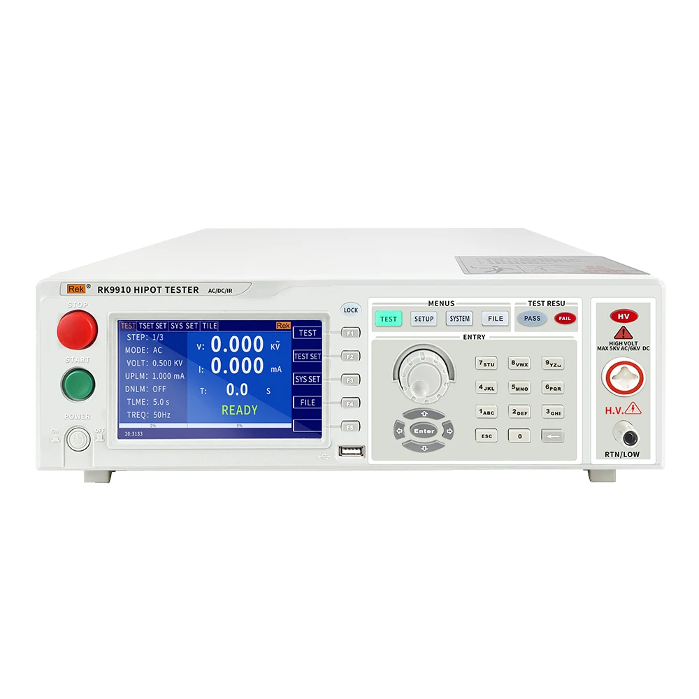 

REK RK9910 AC DC Hipot Tester / Programmable Withstanding Voltage Tester / Withstand Voltage Insulation Tester