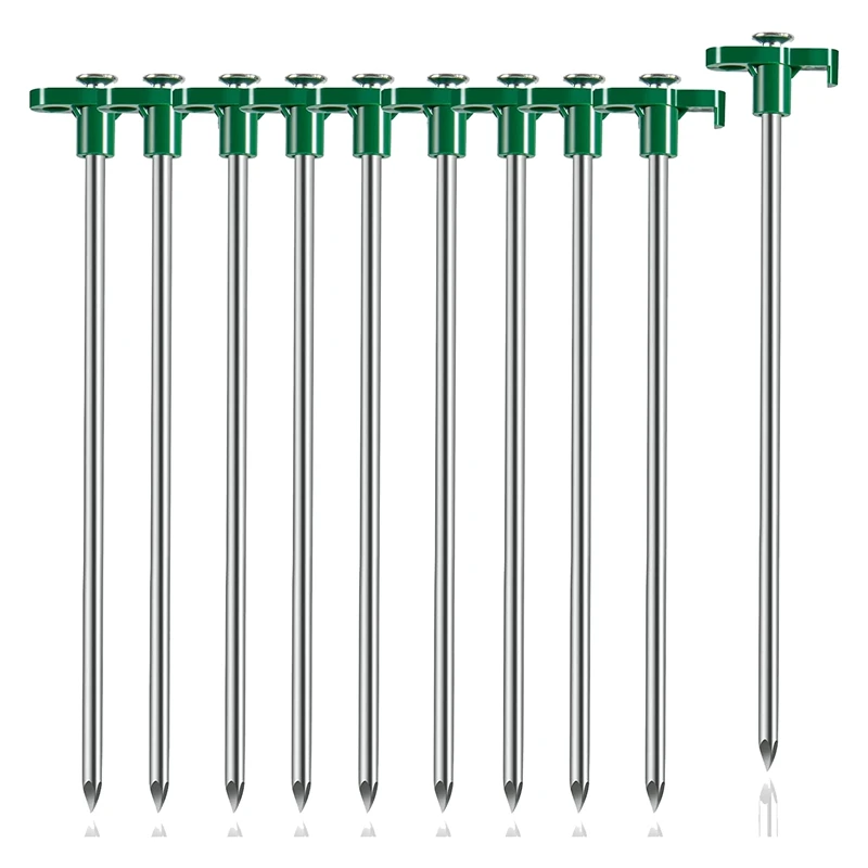 

10PCS Tent Stakes Pegs Camping Ground Stakes Windproof Ground Stakes For All Kinds Of Ground