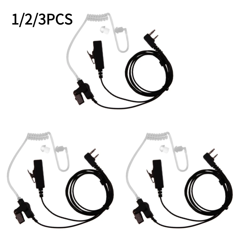 1-3pcs Covert Acoustic Tube Earpiece Headset Mic for Baofeng Kenwood UV-5R Radios Microphone Earphone Earbud Earpiece Headphone