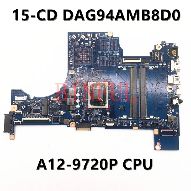   DAG94AMB8D0   HP Pavilion, 15-CD, A12-9720P, DDR4, 100%