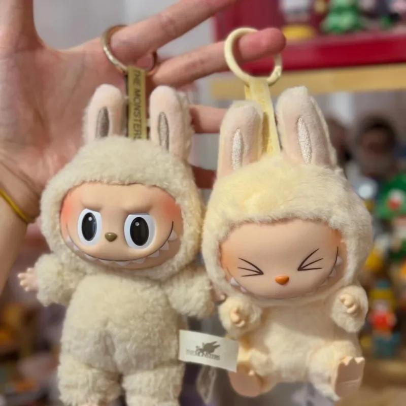 Персонаж мультфильма Labubu Macaron игрушка-кукла брелок Kawaii аниме сидящий пирог