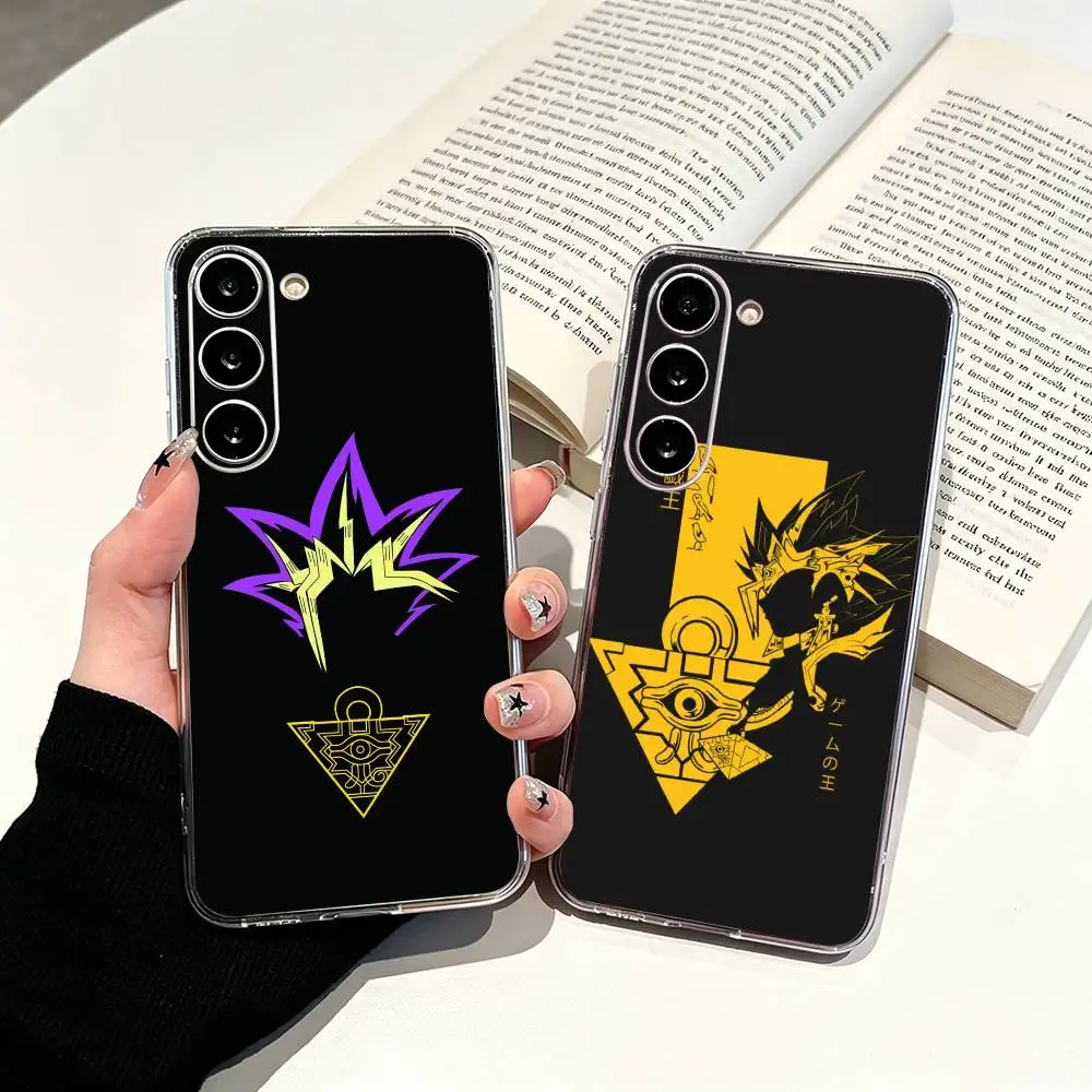 Фото Прозрачный чехол для телефона Yu-Gi-Oh Yami -Yugi & Yugi Muto для Samsung Galaxy A71, A70, A52, A51, A40, A30 №1