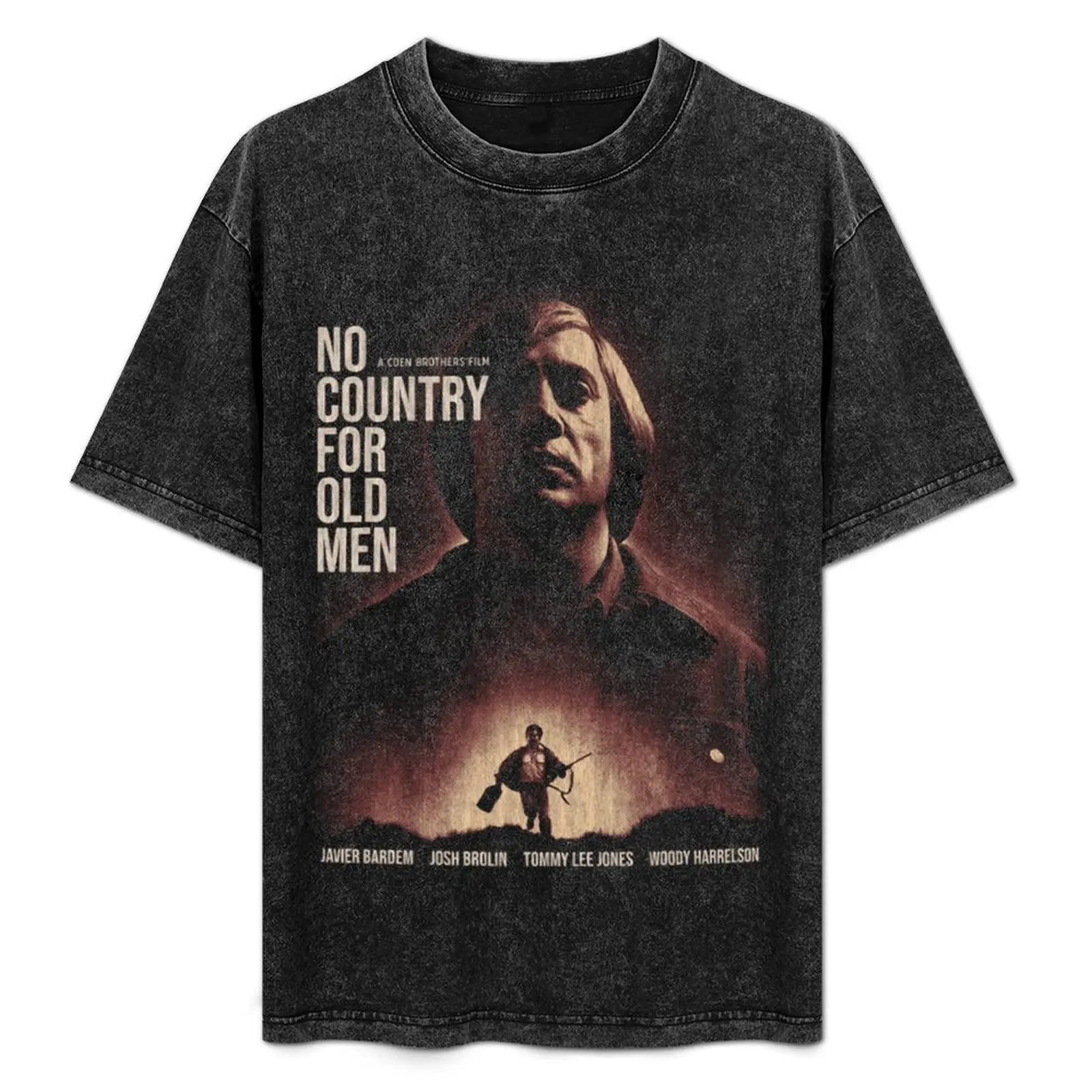 No Coúntry For Old Mén ánton Chigúrh Cormác McC Novithy Футболка забавная рубашка хлопковая кавайная