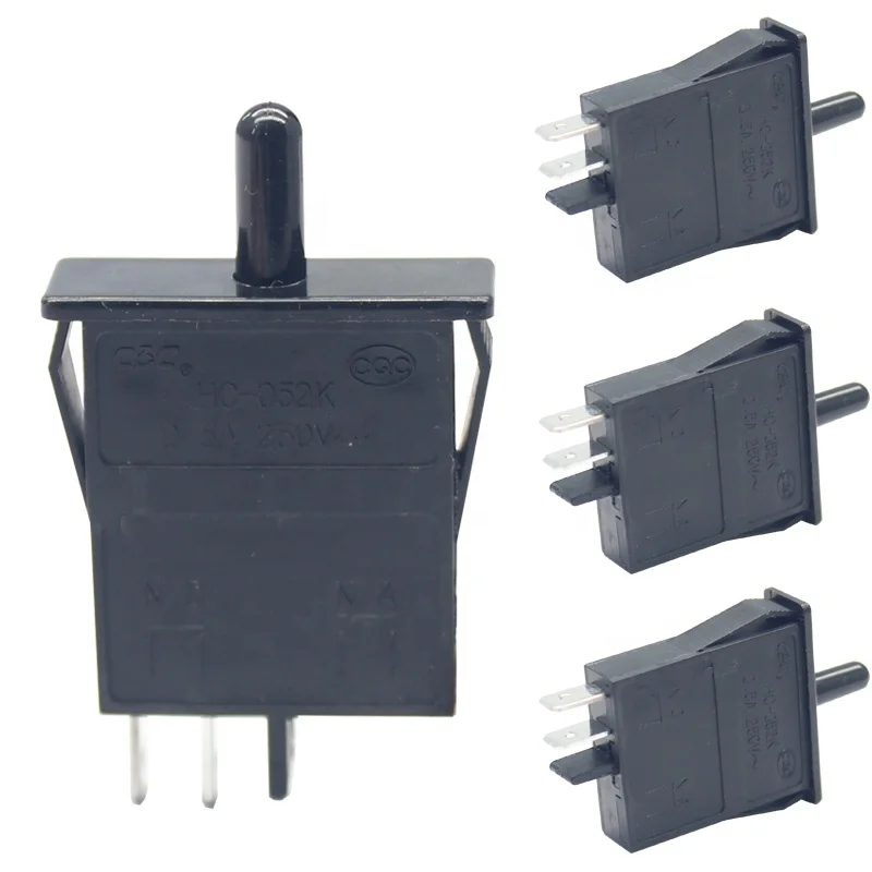 

5 PCS 250V 4A Push Button Door Light Control Switch For Refrigerator
