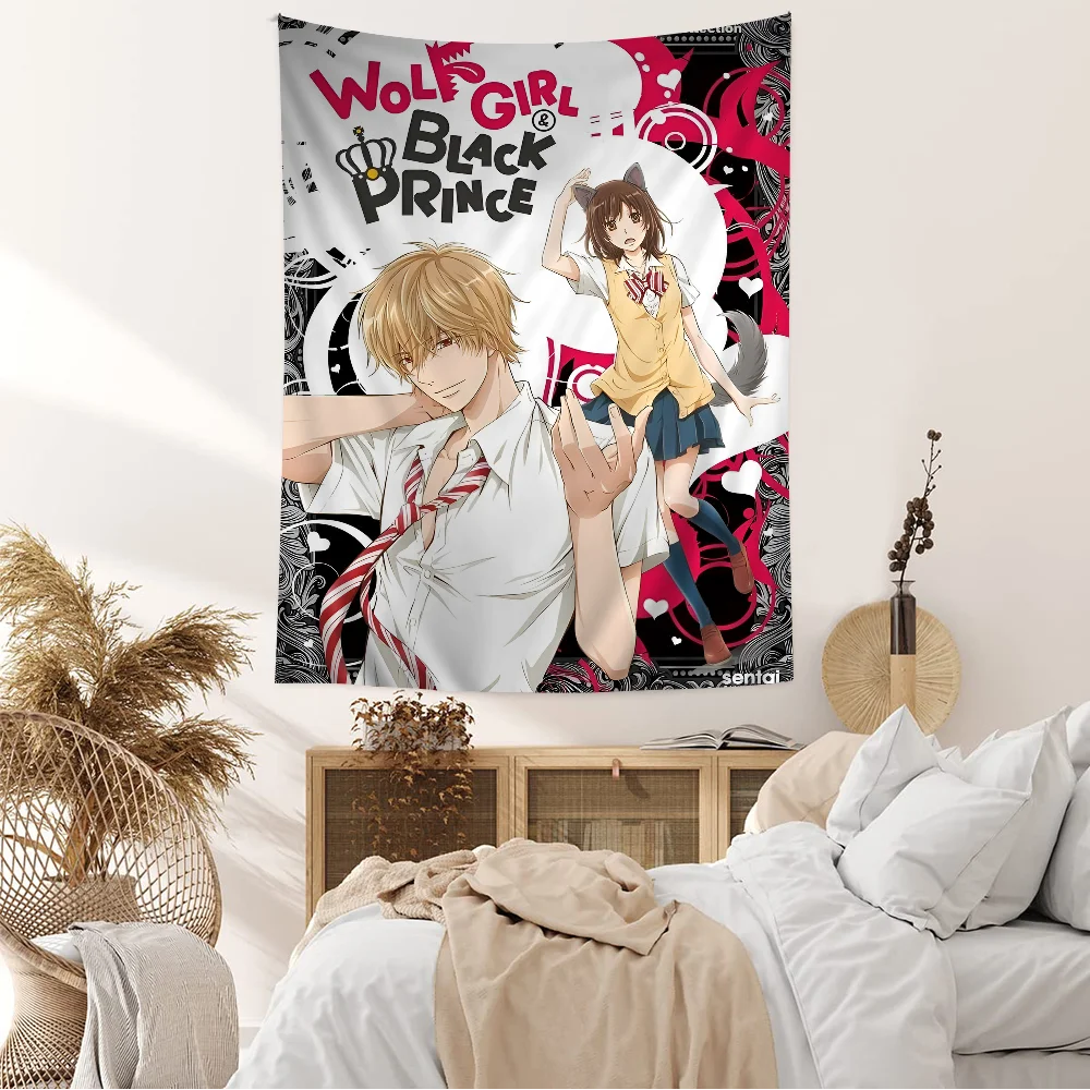 W-Wolf G-Girl A-And B-Black Prince Висячие богемные гобелены Богемные настенные Мандала Дешевые