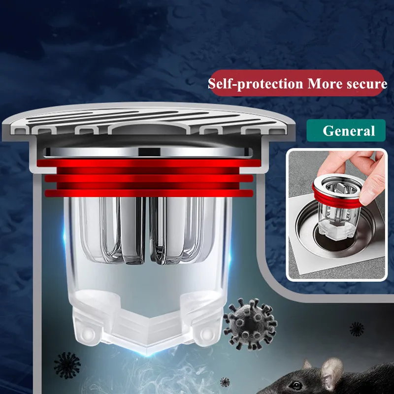 

Прочный и долговечный фильтр для слива пола, магнитная левитация, анти-запах, сердечник для слива пола для большинства стандартных раковин ...