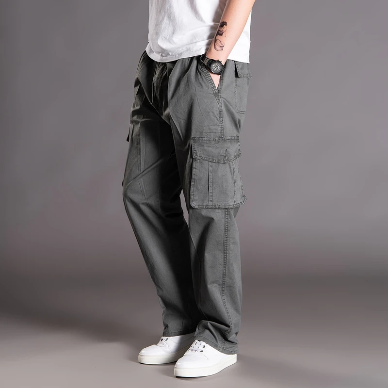 

2022 Men's Army Straight Cargo Pants Mens Casual Military Tactical Pants Men Outwear Work Breathable Quick Dry Army Trousers