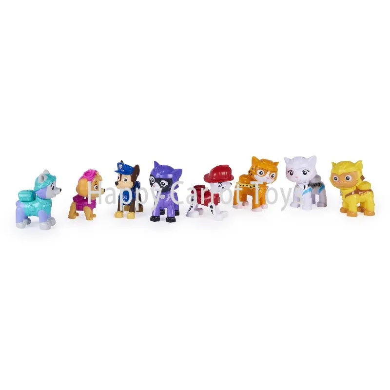 Оригинальный набор фигурок Spin Master PAW Patrol Cat Pack, подарочный набор из 8 предметов, фигурки Чейз и Маршалл, аниме-модели, коллекционные игрушки, подарок (art.: 3920dbaf2dc35) - 3920dbaf2dc35