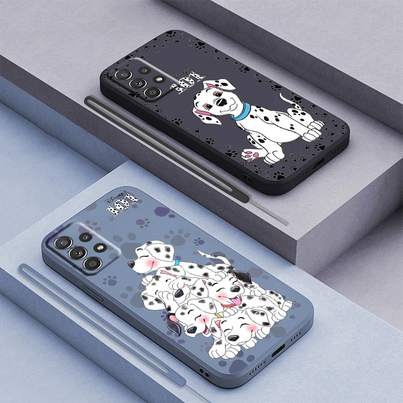 

101 Dalmatians Cartoon For Samsung Galaxy A73 A54 A53 A33 A52 A32 A22 A71 A51 A21S A03S 4G 5G Liquid Rope Phone Case Coque Capa