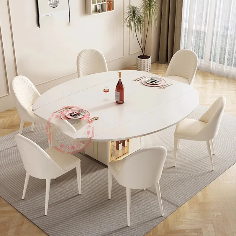 

Nordic Mobile Dining Tables Side Marble Restaurant Coffee Hall Wall Round Kitchen Wood Dining Tables Desk Mesa Comedor Furniture