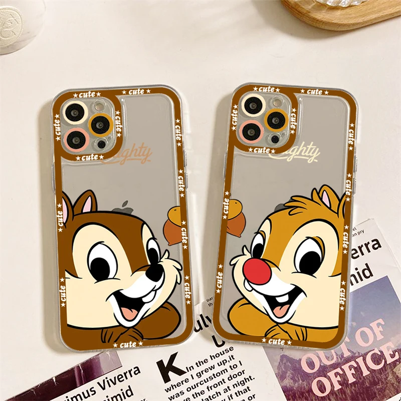 

Disney Chip And Dale Phone Case for iPhone 11 12 13 Mini Pro Max 14 Pro Max Case shell