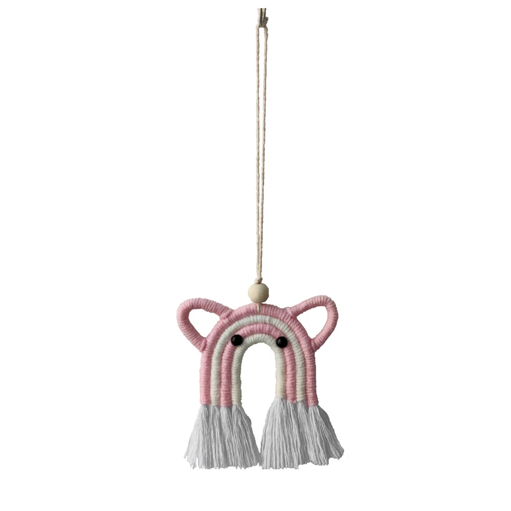 

Настенная Радужная подвеска с кисточкой, миниатюрное украшение в виде милых животных, для детской комнаты, гостиной, спальни, домашний деко...