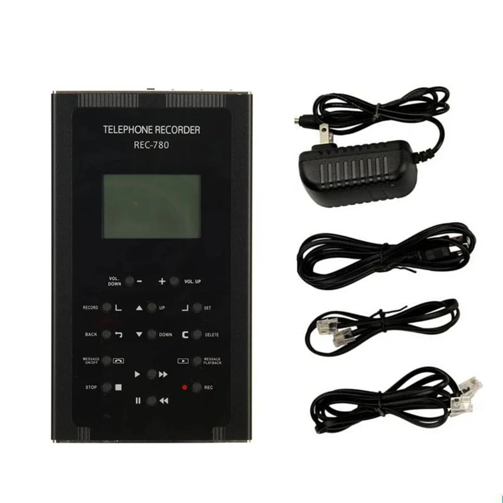 

Landline Voice Recorder with Led Screen Digital Analog Telephone Call History Recorder Phone Calls Set Recording Automatically