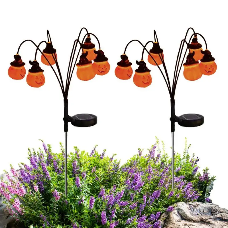 

Светильники На Хэллоуин для улицы, 2 шт., 3D страшные свисающие светлячки, фотосвет для сада, жуткие солнечные светильники для сада, двора, внутреннего и наружного декора