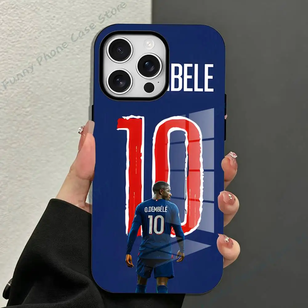 Фото Магнитный чехол Football O-Ousmane D-Dembele для iPhone 17, 16, 15, 14, 13, 12, 11 Pro Max Mini Plus, матовый №3