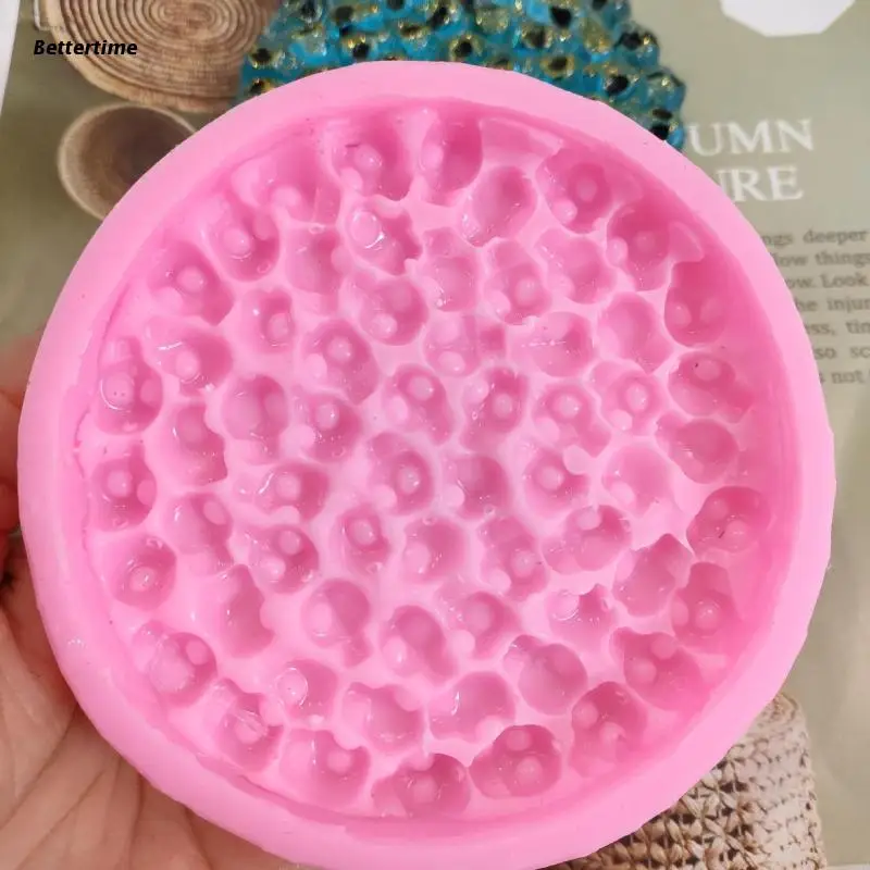 

B36D Skull Ghost Coaster UV Epoxy Resin Mold Handmade Cup Mat Silicone Mould DIY Crafts Jewelry Home Decorations Casting Tools