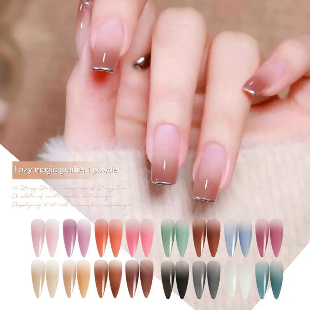 

16 цветов s сплошной цвет дизайн ногтей градиентная пудра-ракушка лак дизайн ногтей блестки гель-лаки маникюр Блеск для ногтей S8G9