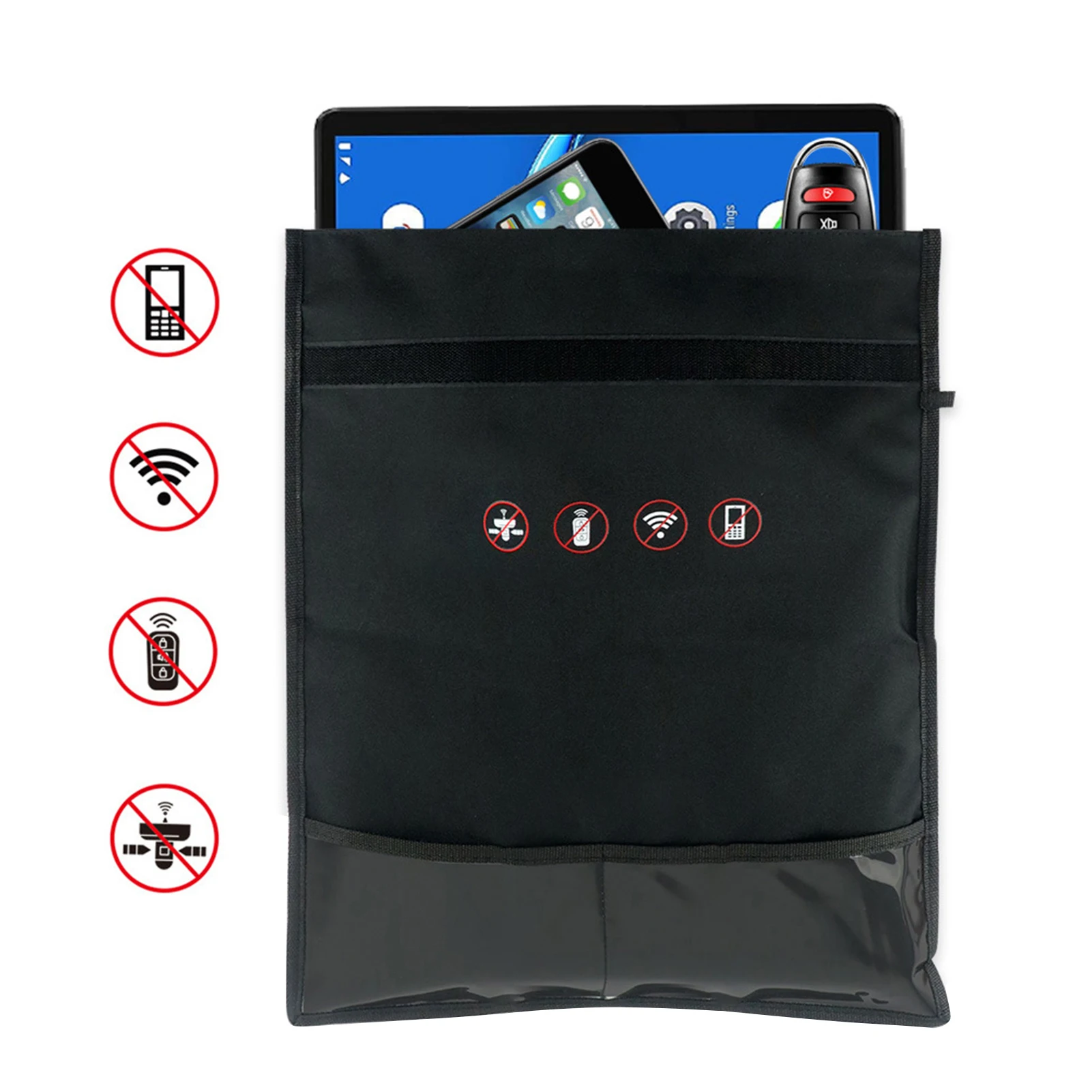 New Signal Blocking Bag For Car Key Cellphone Protection Car Fob Signal Blocker Faraday Bag Wallet Case RFID GPS Shielding Pouch