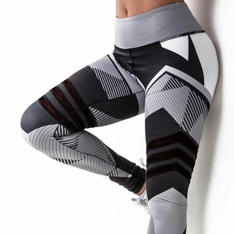 Women  Sexy Yoga High Waist Hip Lift Leggings Fitness Push Ups Digital Printing Leggings Running Workout Ladies Sweatpants