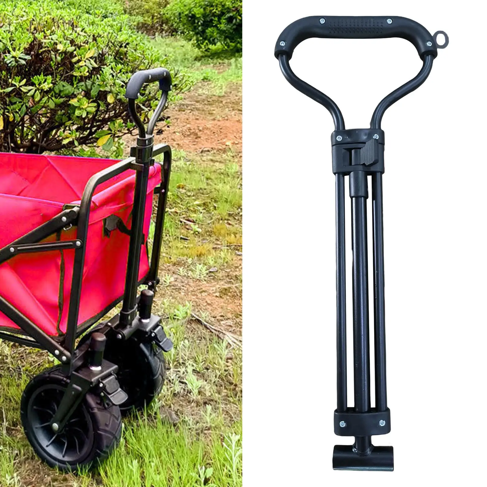 Pull Handle Accessories for Collapsible Wagon Cart Garden Sh