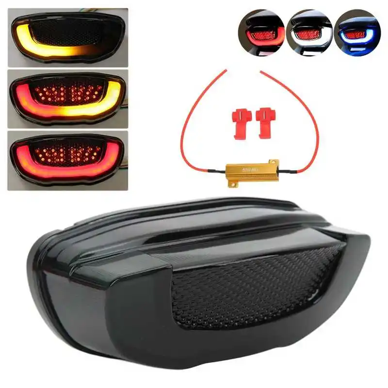 

Motorcycle Brake Tail Light Assembly LED Rear Turn Signal Lamp Stop Light Replacement for Honda CB650R 2019‑2021 12V