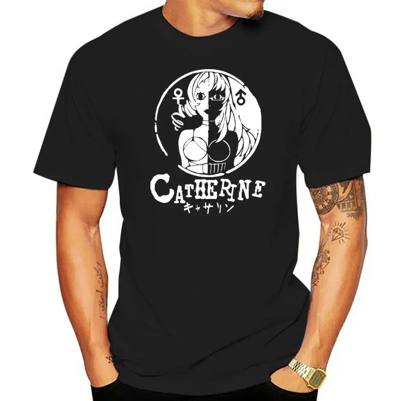 

Catherine the video game logo mens T-shirt men t shirt