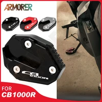 cb1000r cnc side stand extension pad support plate motorcycle accessories for honda cb 1000r cb1000 r 2018 2019 2020 2021 2022