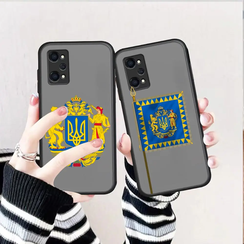 

New Hot Lovely Ukraine Flag Fashion Matte Case For Realme C33 C31 C30S C30 C21Y C21 C20 C15 C12 C11 C3 GT Neo 2 50a 5G XT Cover